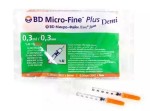 Шприц инсулиновый, Micro-Fine Plus (Микрофайн плюс) 0.3 мл р. 0.30ммх8мм 30G №10 Деми U-100