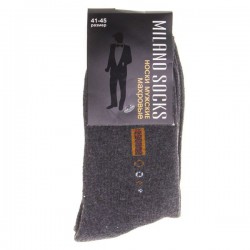 Носки мужские, Milano Socks (Милано Сокс) р. 41-45 №350 махровые рисунок №6 темно серые