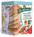 Хлебцы, Doctor Korner (Доктор Кернер) 100 г из бурого риса с морской солью без глютена